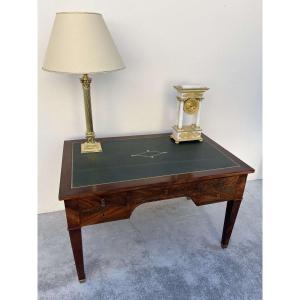 19th Century Empire Desk In Solid Mahogany 