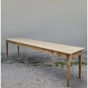Antique Rustic Fir Farmhouse Table From The 1900s