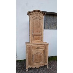Louis XV Style Two-part Buffet In Solid Cherry Wood 