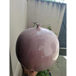 Rare Huge Ball Vase Signed Ruelland XXl