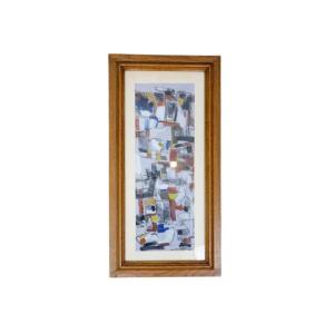 Abstract Composition In Gray, By Paule Voulet (20th Century)