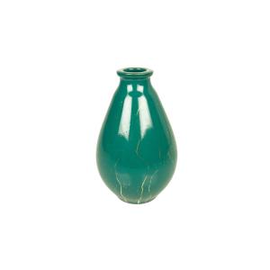 Green Ceramic Vase By Lucien Brisdoux