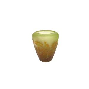 Multi-layered Glass Vase From Gallé Establishments