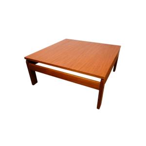 Scandinavian Style Square Teak Veneer Coffee Table
