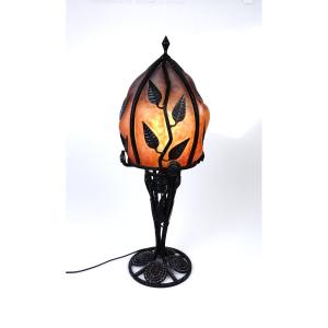 Mushroom Lamp In The Spirit Of Daum