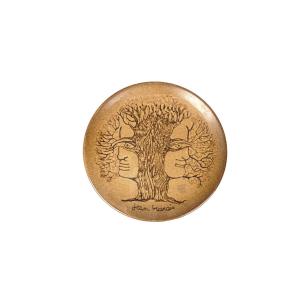 Enameled Stoneware Plate By Jean Marais