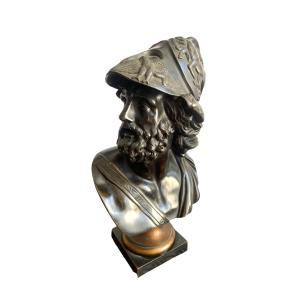19th Century Bronze Bust Of Menelaus