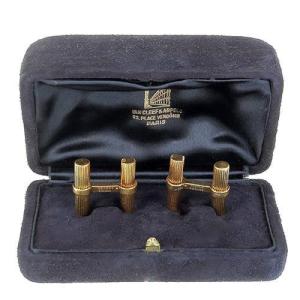 Van Cleef & Arpels Pair Of 750‰ Gold Cufflinks -b10570