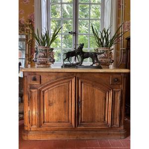 18th Century Blond Oak Hunting Sideboard