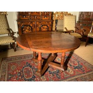 Large Table With Folding Shutters Late 16th Century