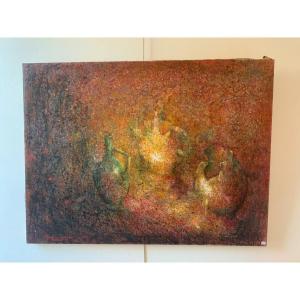 Oil On Canvas Signed P; Donadio