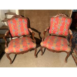 Pair Of Regency Flat Back Armchairs