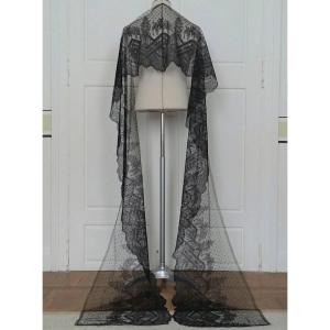 Chantilly Lace In Grenadine Silk Thread - Extra Long 4.50m - Napoleon III Period 