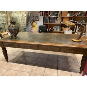Large Mahogany Flat Desk