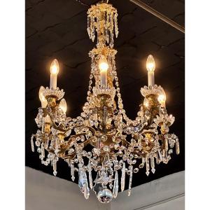 Gilt Bronze And Crystal Chandelier – Louis XV Style