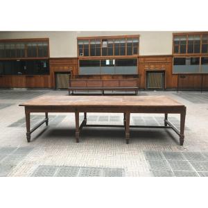 Large Solid Oak Disposal Table – Parisian Heritage