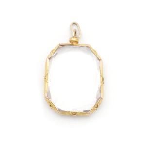 Victorian Photo Locket Pendant In 18k Gold, Antique Locket Pendant, Gold Pendant, Photo Holder