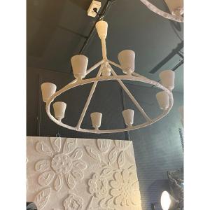 Plaster Chandelier 8 Lights