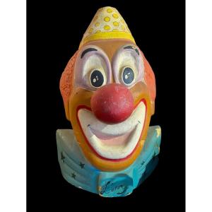 Fairground Art. Clown In Foam And Fiber 1960.