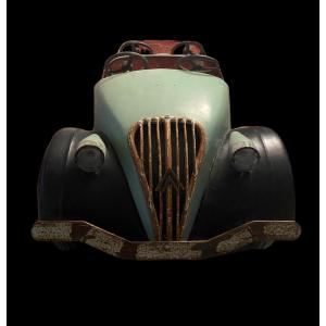 Carousel 1960. Fairground Art. Autopede
