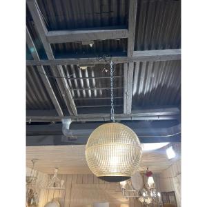 Suspension. Holophane Glass Ball 1960-1980