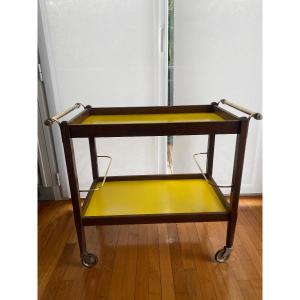 Desert. Vintage Rolling Bar From The 1950s