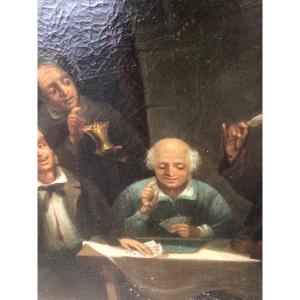 Pair Of XIX Eme Paintings Signed William Tavern Scene