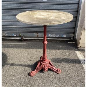 20th Century Marble And Cast Iron Coffee Table. Garden Coffee Table