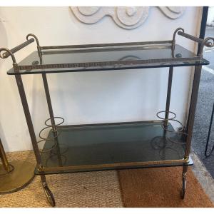 Vintage Serving Cart Or Bar Cart On Wheels. 1960 