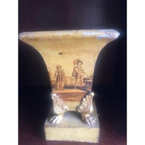 Restoration Period Sheet Metal Vase/planter