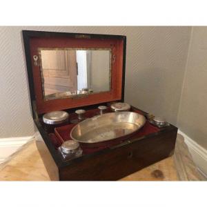 Necessaire De Toilette  Metal Argente  19ème
