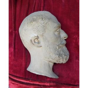 High Relief Profile Of Man Signature To Decipher