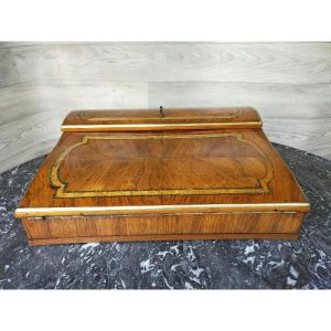 Writing Desk In Marquetry And Bronze