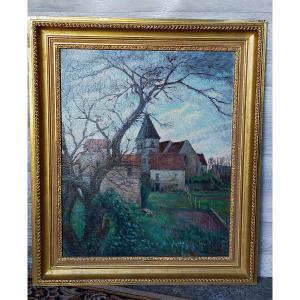 Eugene Alluaud  l'Eglise De Crozant (detroy Madeline guillaumin....)