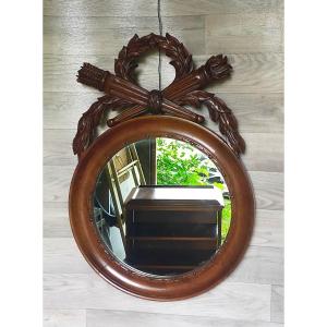 Louis XVI Style Walnut Mirror