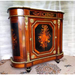 Support Furniture In Marquetry And Rosewood With Attributes Of Music