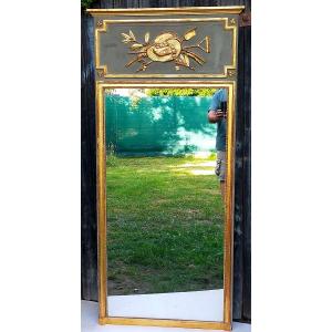 Trumeau Mirror Allegory Of Work Louis XVI Style