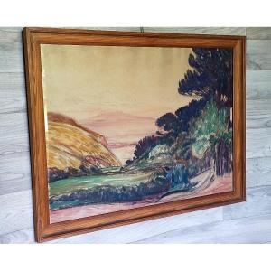 Léon Detroy Landscape Of The South School Of Crozant