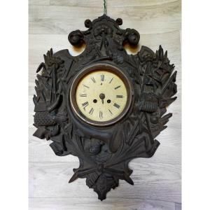Grand Cartel All&eacute;gorie De La Chasse (pendule Horloge)