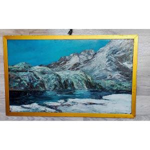 Emile Veron (1881-1931) The Lake Of ... Savoie