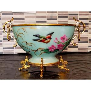 Opaline Cup From Saint Louis Bronze Mount