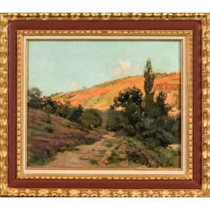 Charles Bichet 1863/1929 Landscape Of Limousin School Of Crozant