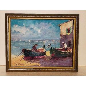 Serge Ivanoff (1893-1983) Les Martigues Russian Painter