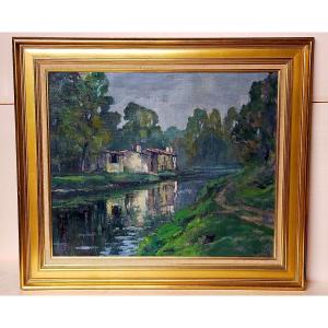 Achille Bron The Marais Poitevin Charentaise School, Crozant, Vendée, Charente 
