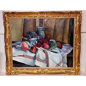 Louis Neillot 1898-1973 Still Life With Fruit 