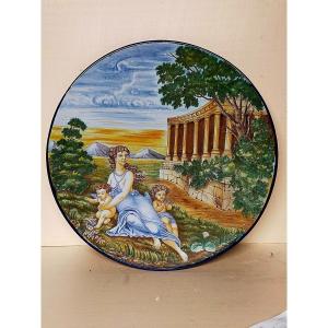 Large Dish 50 Cm Nevers Earthenware Trousseau