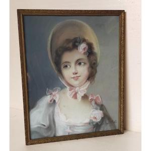 Portrait Of A Young Woman From The 18th Century Laigneau