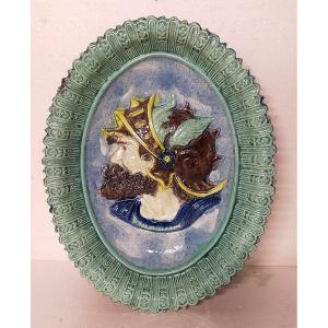 Earthenware Dish (palissy Renoleau Victor Barbizet, François Maurice, Thomas Sergent)