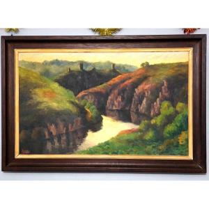 Gaston Thiery 192262013 The Ruins Of Crozant (detroy Alluaud Creuse Limousin)