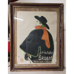 Henri De Toulouse-lautrec (1864-1901) Poster Aristide Bruant Edouard Ancourt 1983